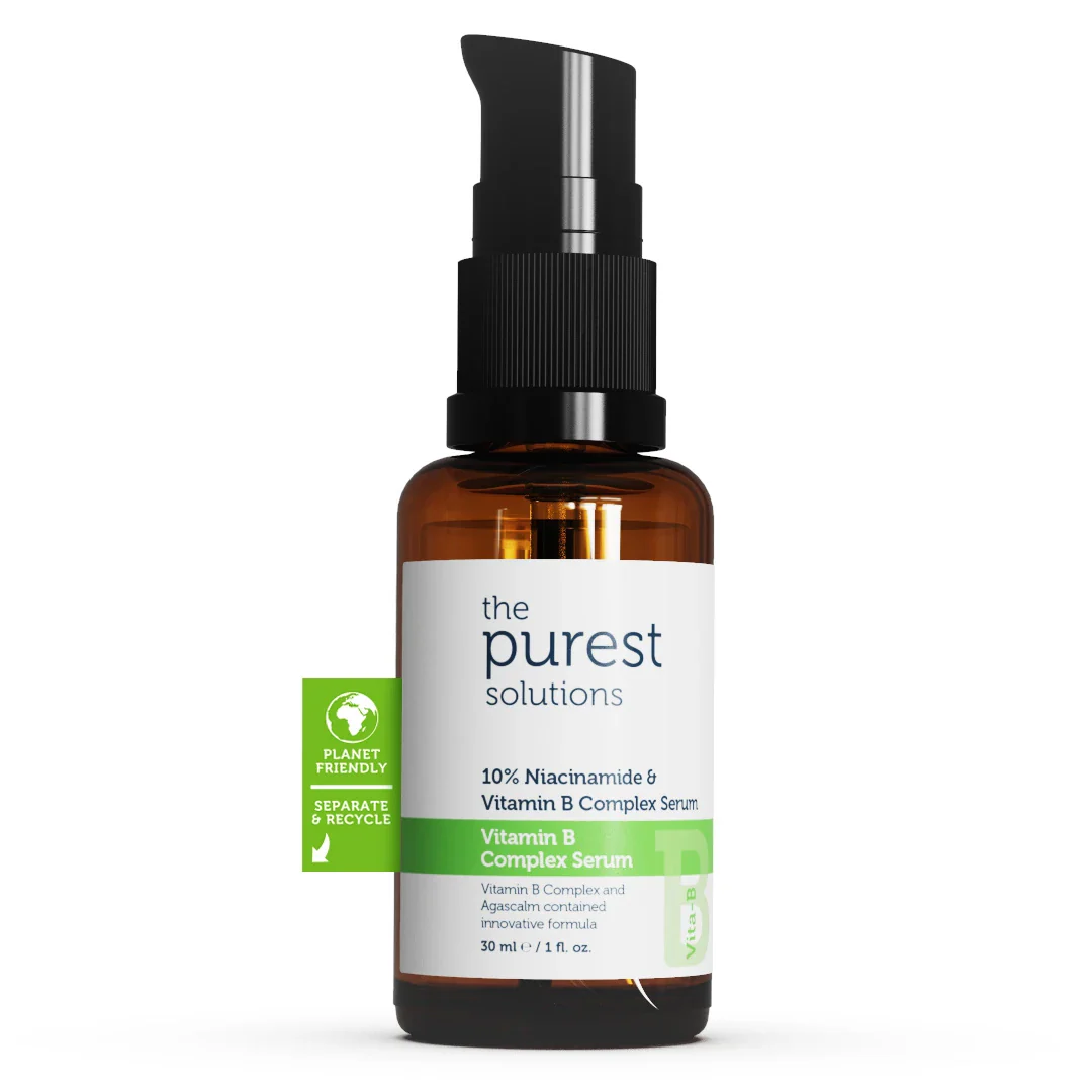 سيروم نياسيناميد 10% وفيتامين ب b لتقوية البشرة 30 مل من the purest solutions