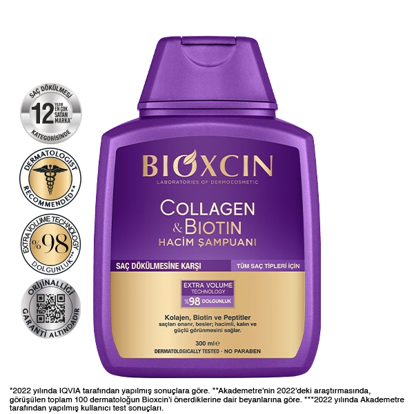 شامبو bioxcin بالكولاجين والبيوتين 300 مل