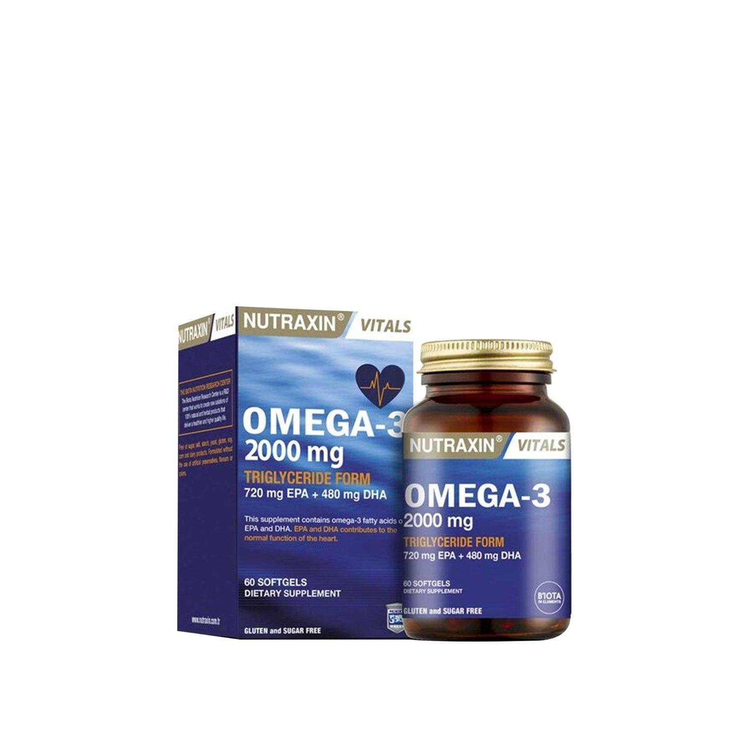 كبسولات نوتراكسين اوميجا ٣ nutraxin omeg3 soft gel